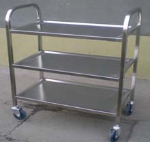 不锈钢三层餐车 不锈钢三层餐车
